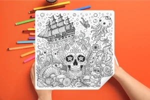 Underwater Treasure Skull